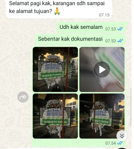 Pengiriman Papan Bunga Selamat Karang Harja Cisoka
