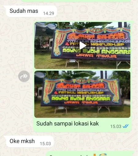 Pengiriman Papan Bunga Karang Harja Cisoka