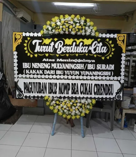 Papan Bunga Duka Karang Harja Cisoka