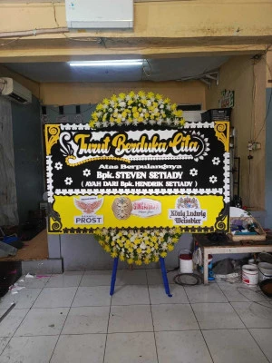 Papan Bunga di Karang Harja Cisoka